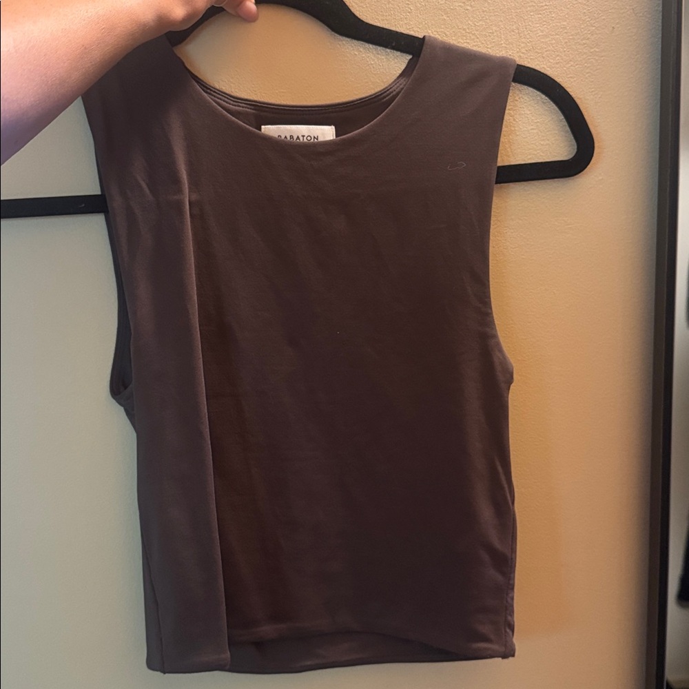 Aritzia Babaton Brown Sleeveless Top